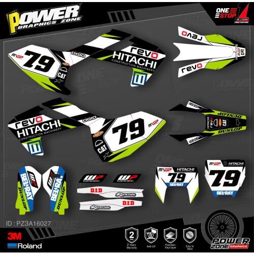 PowerZone Custom Team Graphics Decals 3M Stickers Kit For Husqvarna Sticker 2016-18 TC FC TX FX FS 2017-19 TE FE 125-450cc 27