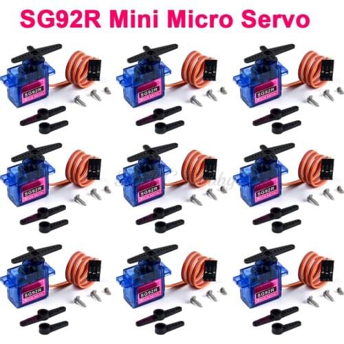 5pcs 10pcs 20pcs 30pcs 50pcs 100pcs NEW SG92R Mini Micro Servo 9g 2.5kg servos for RC Airplane Helicopter Car Boat Robot Parts