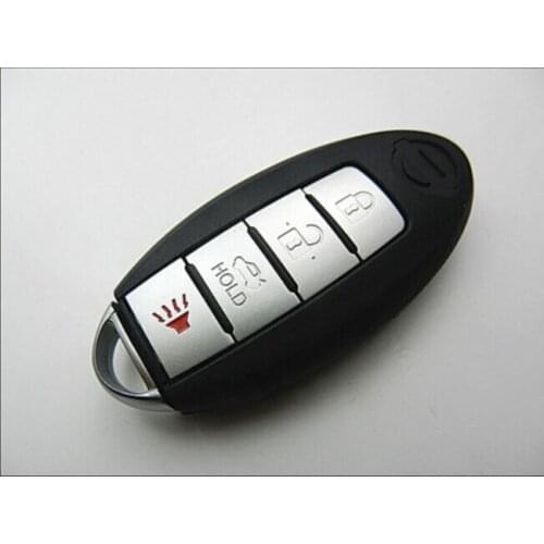 4 Buttons Replacement Smart Remote Key Case Shell For Nissan Teana X-Trail Cedric Keyless Entry Fob Key Cover(With Side Groove)