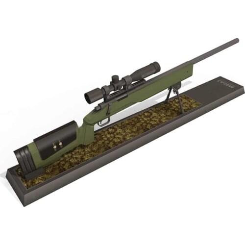 1:3 M40A3 Sniper Gun Emulational DIY 3D Paper Card Model Building Sets Educational Toys Military Model Construction Toys
