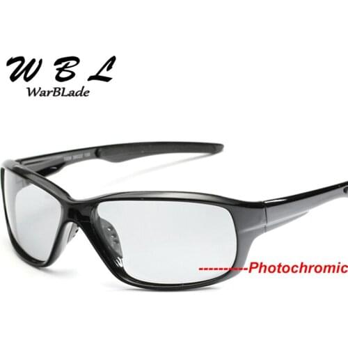 WarBLade 2019 Men Brand Photochromic Sunglasses Polarized Chameleon Discoloration Men Square Sun Glasses Outdoors Accessories