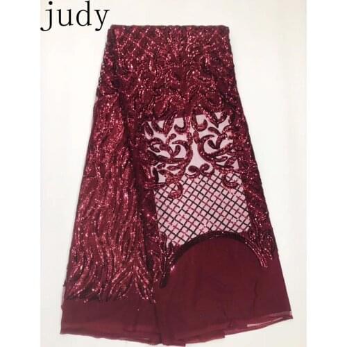 Stock 5yards/bag 10 colors embroidered sequins fashion new fabric used for wedding dresses JL36# Free shipping