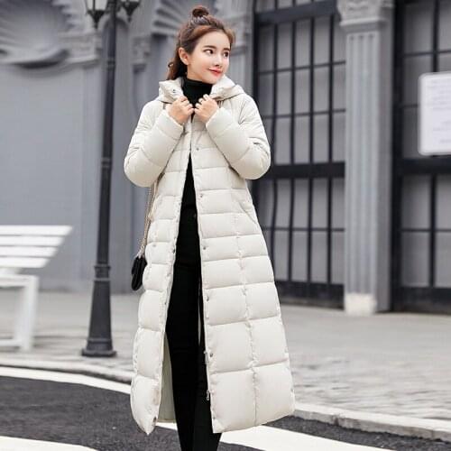 2019 Special Offer Winter New Lengthen Fund Will Code Self-cultivation Suit-dress Loose Coat Cotton-padded Clothes Woman Tide