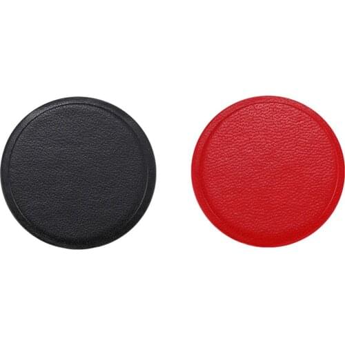 1Pc PU Leather Metal Plate Adhesive Sticker Shellnail Iron Sheet Round Replacement For Magnetic Car Mount Phone Holder