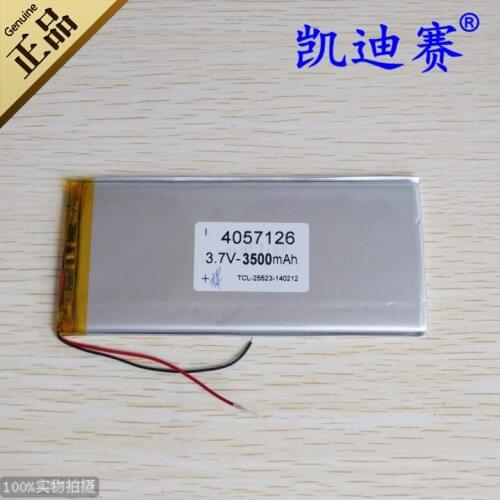 3.7V3500mAh battery 4057126 Tablet PC, notebook and other general-purpose batteries Rechargeable Li-ion Cell Rechargeable Li-i