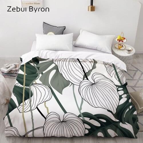 3D HD Digital Print Custom Duvet Cover,Comforter/Quilt/Blanket case Queen/King,Leaf Bedding 220x240/200x200/140x200 Drop ship
