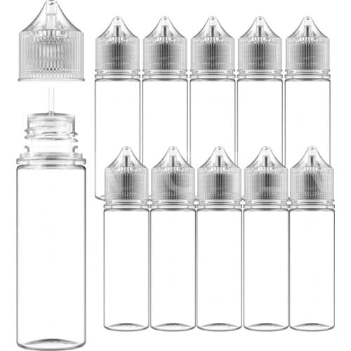 5pcs PET Ejuice Liquid Dropper Bottle Vape Container DIY Eliquid Oil Pen Bottle with Long Tip Cap 30ml/60ml/100ml/120ml