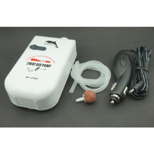Car Charger Rechargeable Adjustable Aquarium Air Pump Fish Tank Oxygen Air Pump