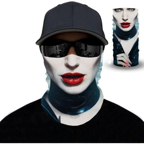 3D Grimace Seamless Scarves Headband Neck Bandana Facemask Animal Mask Cycling Ski Magic Bandana Headwears Headscarf Travel mask