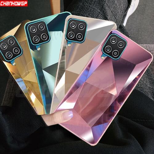 3D Mirror Diamond Soft Case For Samsung Galaxy A12 A02s A32 A42 A52 A72 A02 S A 12 32 42 5G Prism Laser Gradient TPU Back Cover