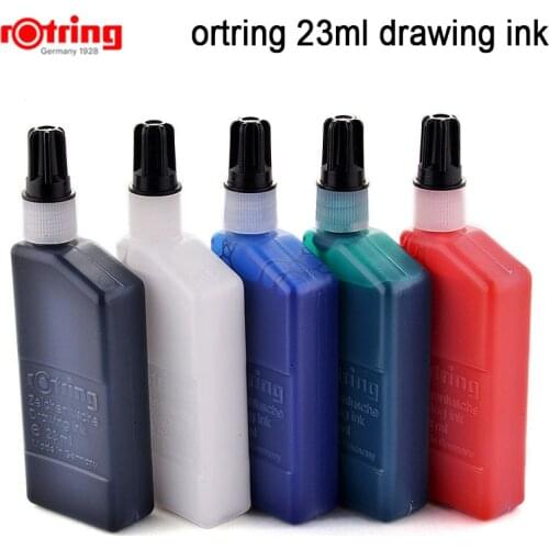 Rotring Drawing ink 23ml Isograph drawing pen ink black/blue/red/green/white 1 piece