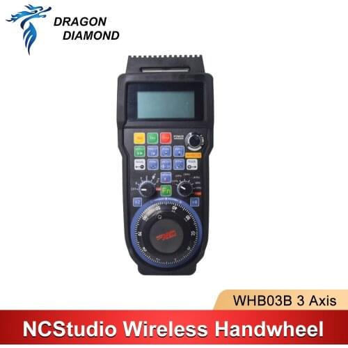 DRAGON DIAMOND NCStudio CNC Handwheel Wireless WHB03B 3 Axis MPG Pendant Handwheel For Milling Machine