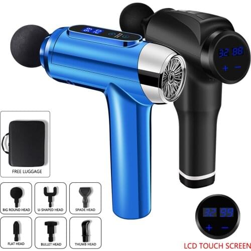 Electric Body Head Massager Impact Muscle Massage Physiotherapy Massage Gun Massager for Neck and Back Relaxer Massager Gun