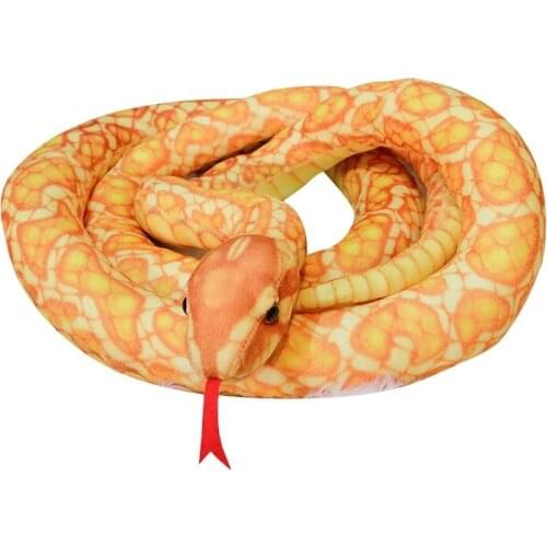 Simulation Cobra and Python Snake Plush Toys Dolls Soft Animal Stuffed Toy for Kids Children Funny Birthday Christmas Gift