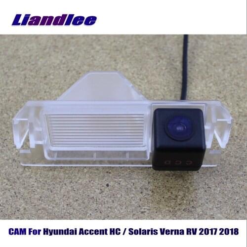 Liandlee CAM Car Reverse Camera For Hyundai Accent HC / Solaris Verna RV 2017 2018 / Backup Parking Camera HD CCD Night Vision