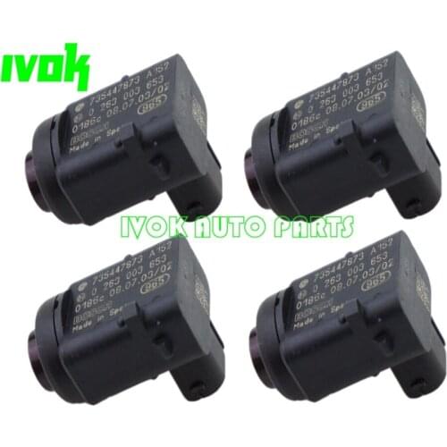 Set (4) Sensors Assy, Parking Backup Radar Sensors For Saab Fiat 735447873 735447873A152