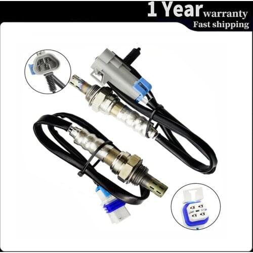 2pc 4 Wires Lambda Oxygen O2 Sensor Upstream Downstream for 2006 Hummer H3 3.5L Car Accessories