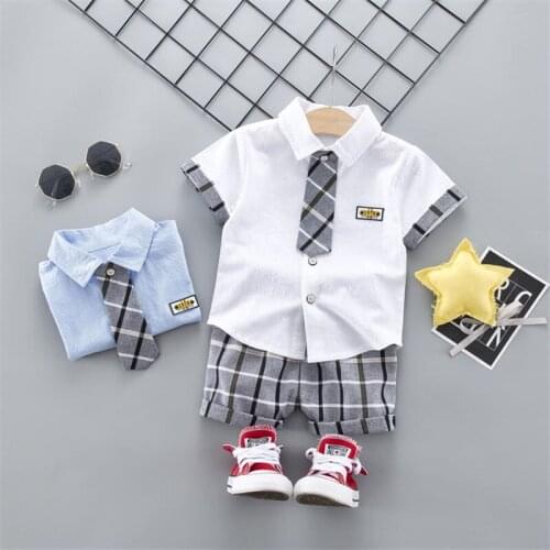 Summer Children Baby Boys Girls Clothes Kids short sleeve TIE T-shirt Shorts 2pcs/Sets Toddler Fashion Clothing Baby Tracksuits