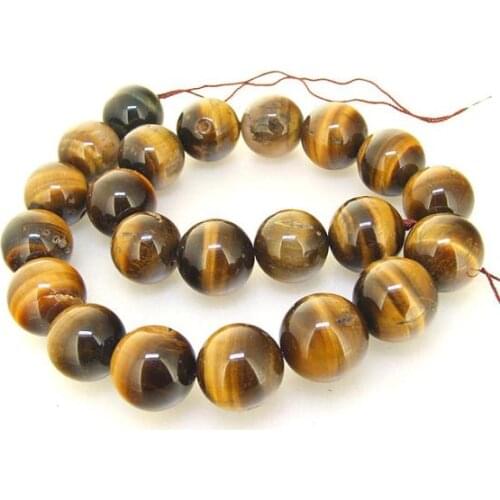 Unique Pearls jewellery Store,Round Large Yellow Tiger Crystal Stone Quartz 18mm Gemstone Loose Beads Jewelry LC3-0178