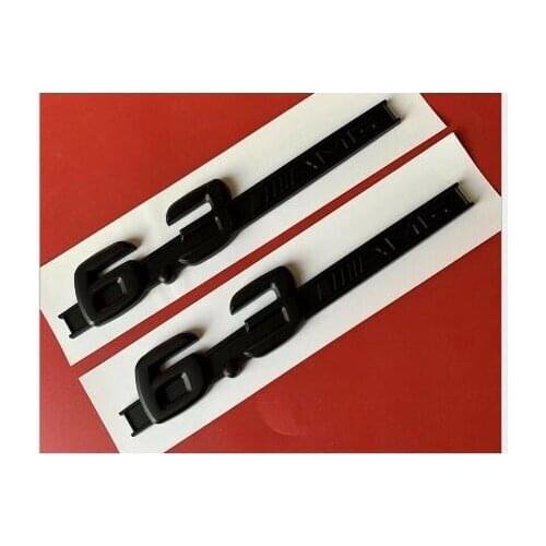 Matt Black for 6.3 Letters Fender Emblems Emblem 6.3AMG Badges for AMG