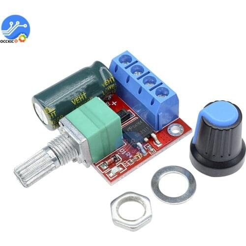 DC 4.5V-35V 5A PWM Motor Speed Controller Module Adjustable Speed Regulator Control Governor Switch Dimming Max 90W
