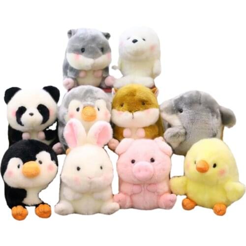 18cm 25cm Fat Rabbit Seal Penguin Hamster Stuffed Lovely Plush Xmas Gift Soft Panda Plush Doll Toy Fans Gift