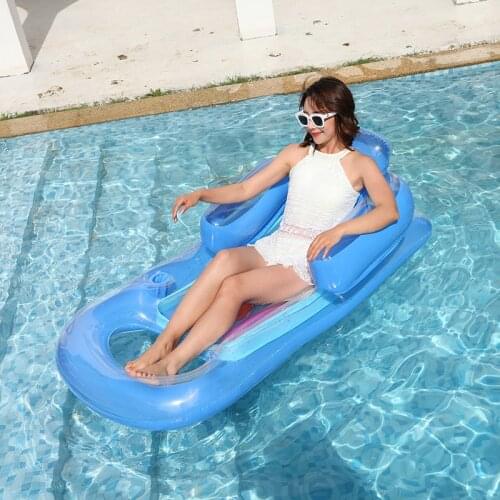 Newgiant Pool Floating Chair Inflatable Swim Ring Water Bed Air Mattress for Adult Summer Beach Party Toys Boia De Piscina