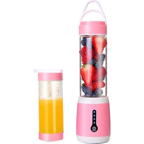 Personal Blender USB Fruit Juicer Household Mini Glass Portable Electric Rechargeable Juice Cup Licuadoras Smoothie Blender