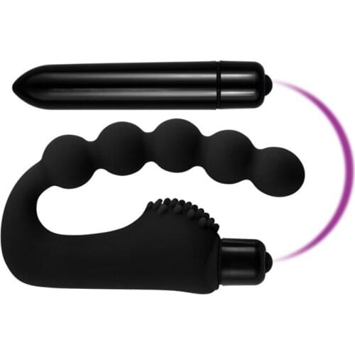 Modes Vibrating Anal Beads Silicone Waterproof Detachable Anal Sex Toys Vibrator for Women, Sex Toys Adult Sex Products