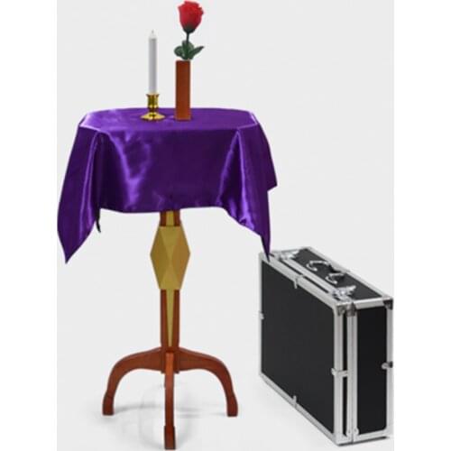 Deluxe Floating Table With Anti Gravity Vase Candlestick Magic Tricks Magician Stage Illusion Gimmick Props Floating Fly Magia