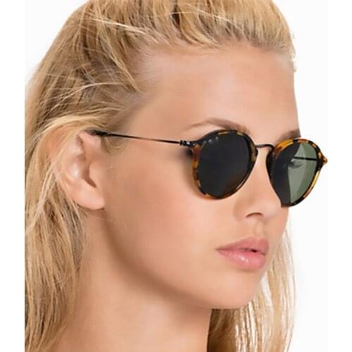 Leopard Green Retro Sunglasses Women/Men Classic Round Sun Glasses Fashion Luxury Designer Sunglass Oculos Lentes De Sol UV400