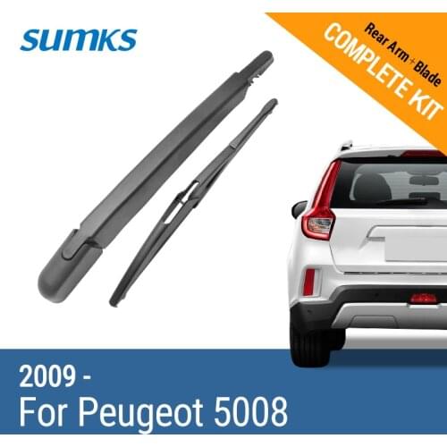 SUMKS Rear Wiper & Arm for Peugeot 5008 2009 2010 2011 2012 2013 2014 2015 2016 2017