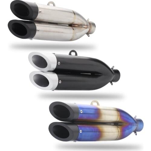 Suzuki gsxr S1000 S1000RR cbr250rr Yamaha yzf R6 motorcycle double outlet exhaust muffler tailpipe