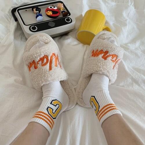 Woman Home Shoes Soft Open Toe Plush Embroider Female Slippers Ladies Comfortable Bedroom Flat Fashion Leisure Women Indoor Shoe