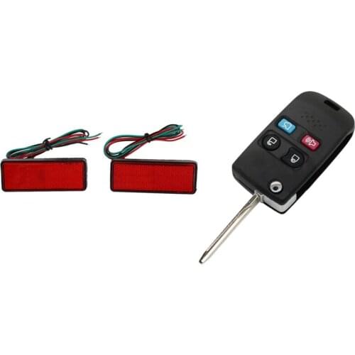 You two LED red reflectors stop lights and one of your Philips key shell + doesn't record remote tuning FOB 4 buttons