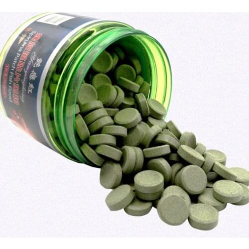 1Box Fish Food Tablet Spirulina Algae Aquarium Pills Fish Tank Tropical Catfish Wafer Fish Forage 90g/155g Delicious Fish Food