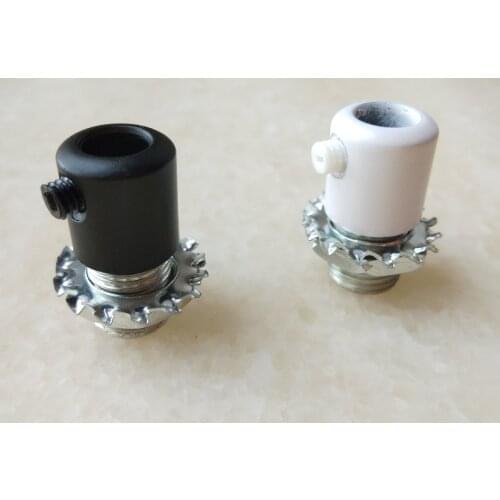 10pieces/lot D12*H13mm M10 thread wire lock metal cable grips Cable Glands Connectors with M4 screw cable strain relief