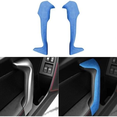 2Pcs Armrest Trim Strip Decoration Adhesive ABS Panel Molding Trim Strip for Subaru BRZ for Toyota 86 2013-2020 28cmx8cmx1cm