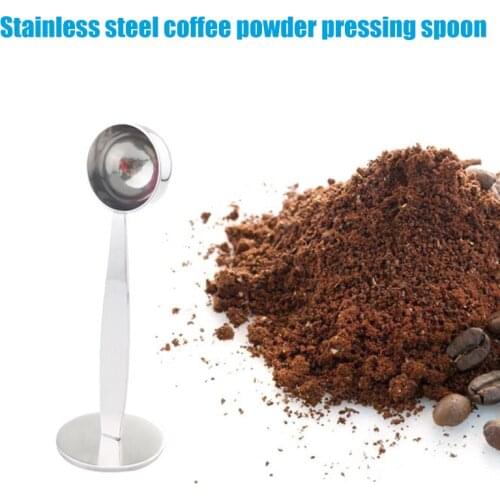 2 In 1 Stainless Steel Dual Purpose Spoon Coffee Tamper Measuring Spoon Kitchenware