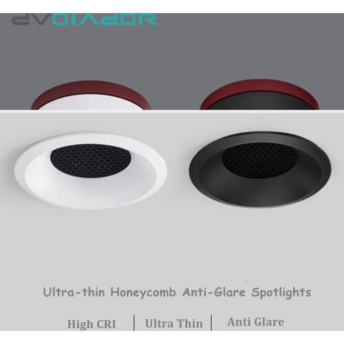 Ultra Thin Anti Glare Spot light 15W 12W 7W ceiling lamp Recessed led light 2020 NEW LED Downlight for living room aisle light