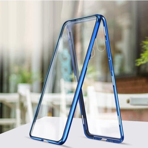 360 Metal Magnetic Phone Case For Huawei Honor 20 20pro 20i honor 20S Double Side Tempered Glass Cover for Honor 20 Lite case