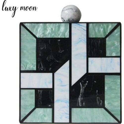 Acrylic Clutch Bags Wedding Purses Summer Bags for Women 2019 Luxury Handbags Women Bags Designer High Quality Clutches ZD1312