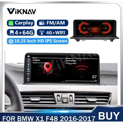 2 DIN For BMW X1 F48 2016-2017 NBT Car Stereo Audio 4G+64G Navigation GPS Navigation Radio CarPlay Multimedia Player Head Unit