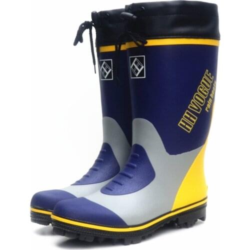2021 fashion rain boots mens cold-proof high-top fishing boots rubber boots breathable non-slip rock fishing boots