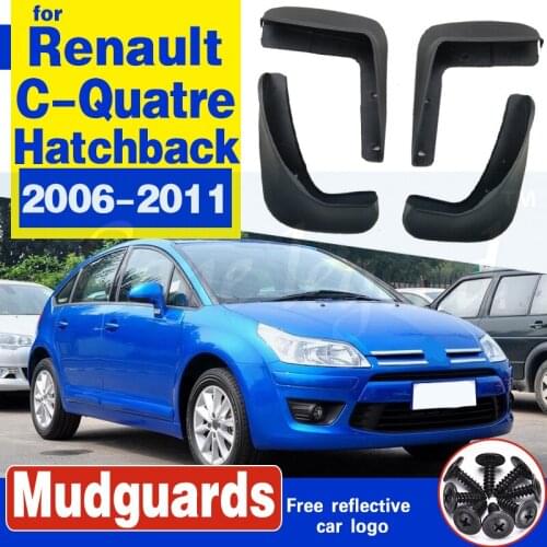 Auto Front Rear Mud Flaps 4pcs for Citroen C-Quatre 2006-2011 Hatchback Mudguards fender Mudflaps Splash Guards Accessories