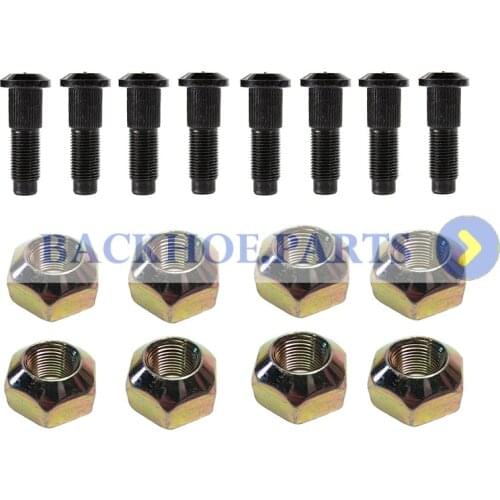 8X Lug Nut & Stud Kit 6564669 6709170 For Bobcat Skid Steer 720 721 722 730 731 732 741 742 743