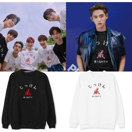New Korean KPOP WayV Take Over The Moon Album Oversized Hoodie Streetwear Loose Hooded MIGHT K-pop Clothes Sweatshirts Pullovers