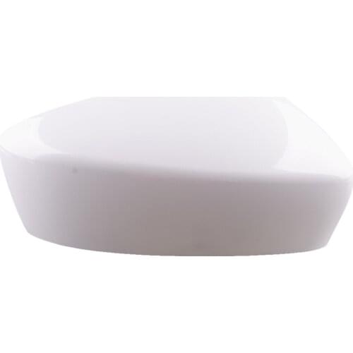 Car White Front Right Side Rearview Mirror Cover Cap ABS Fit For Mazda 3 2014 2015 2016