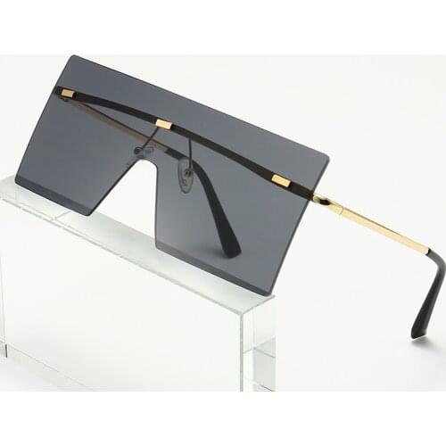 Square Luxury Designer Sunglasses New Fashion Oversized Woman/Men Big Eyewear UV400