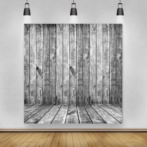 Laeacco Dark Black Wood Board Wall Wooden Floor Texture Photo Backdrop Baby Portrait Pet Toy Photography Background Photo Studio